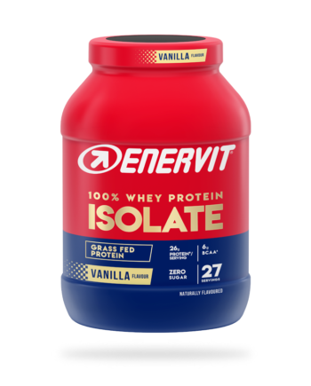 Enervit 100% Whey Protein Isolate Vanilla 800 g - izolat białka serwatkowego WPI bez laktozy
