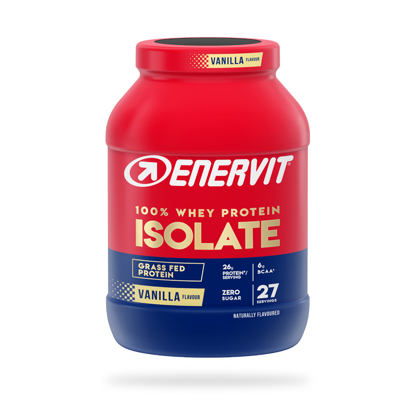 Enervit 100% Whey Protein Isolate Vanilla 800 g - izolat białka serwatkowego WPI bez laktozy
